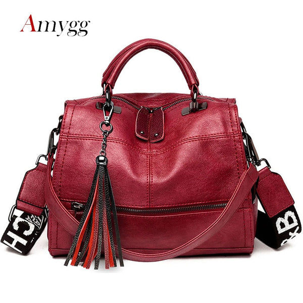 Tassel Multifunctional Women Bag Handbags High Quality PU Leather Large Capacity Shoulder Crossbody Bags For Women Sac A Main