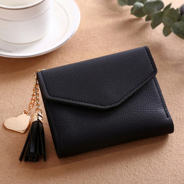 Long Wallet Women Purses Tassel Fashion Coin Purse Card Holder Wallets Female High Quality Clutch Money Bag PU Leather Wallet