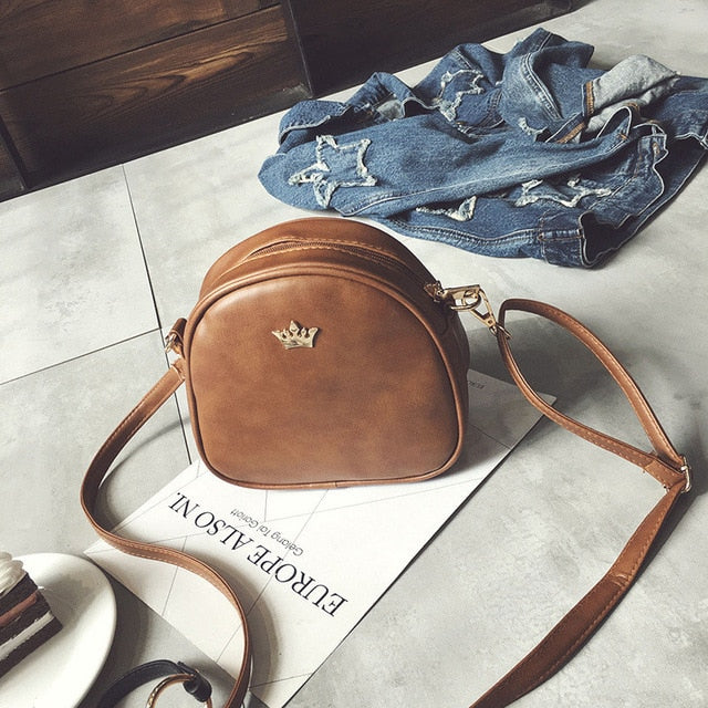 Bags for Women 2019 New Shoulder Bag Fashion Handbag Phone Purse Imperial Crown Pu Leather Women Small Shell Crossbody Bag