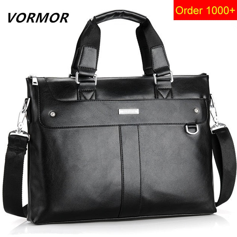 VORMOR 2019 Men Casual Briefcase Business Shoulder Bag Leather Messenger Bags Computer Laptop Handbag Bag Men's Travel Bags