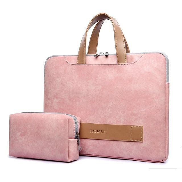 Waterproof  PU Leather Laptop bag case casual Laptop bag for women 13 13.3 14 15 15.6 inch for Macbook pro case for men 2018