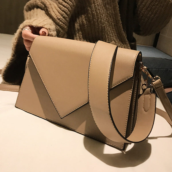 European Fashion Casual Square bag 2018 New High quality PU Leather Women's Designer Handbag Simple Shoulder Messenger Bags