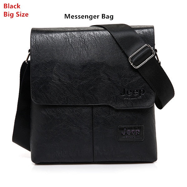 JEEP BULUO Man Messenger Bag 2 Set Men Pu Leather Shoulder Bags Business Crossbody Casual Bag Famous Brand ZH1505/8068