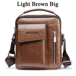 Casual Men Shoulder Bag Vintage Crossbody Bags High Quality Male Bag Leather Handbag Men Messenger Bags WBS510-2