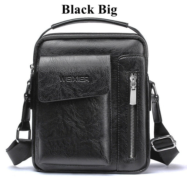 Casual Men Shoulder Bag Vintage Crossbody Bags High Quality Male Bag Leather Handbag Men Messenger Bags WBS510-2