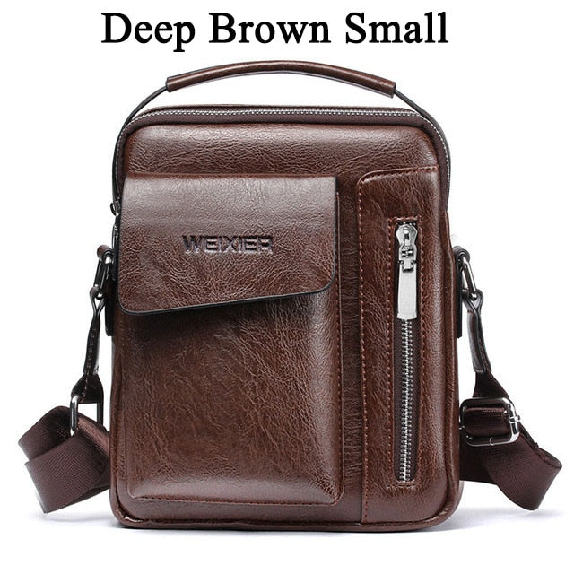 Casual Men Shoulder Bag Vintage Crossbody Bags High Quality Male Bag Leather Handbag Men Messenger Bags WBS510-2