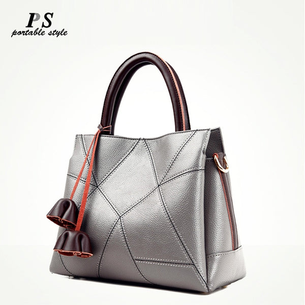 Real Cow Leather Ladies Women Genuine Leather Handbag Shoulder Bag High Quality Designer Luxury Brand Boston Crossbody Bag